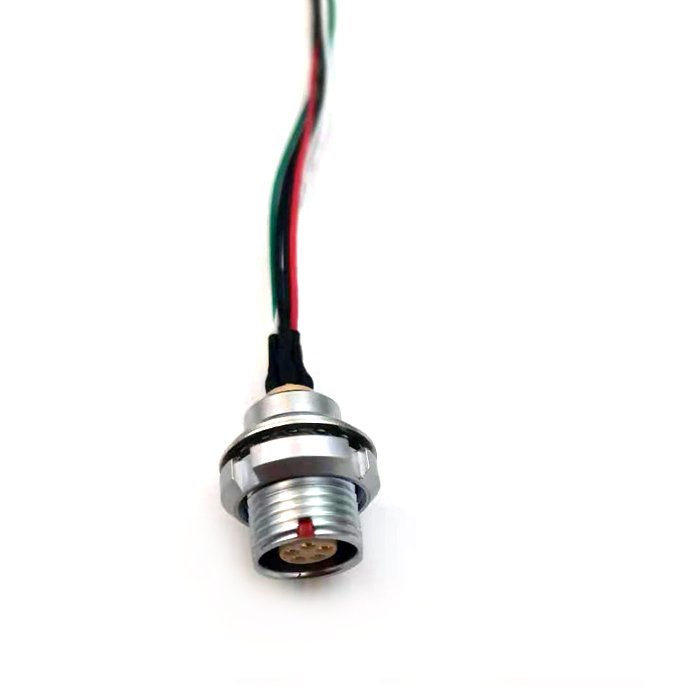 CE Circular plug socket self locking push pull connector FGG/EGG 0B 1B connector cable assembly