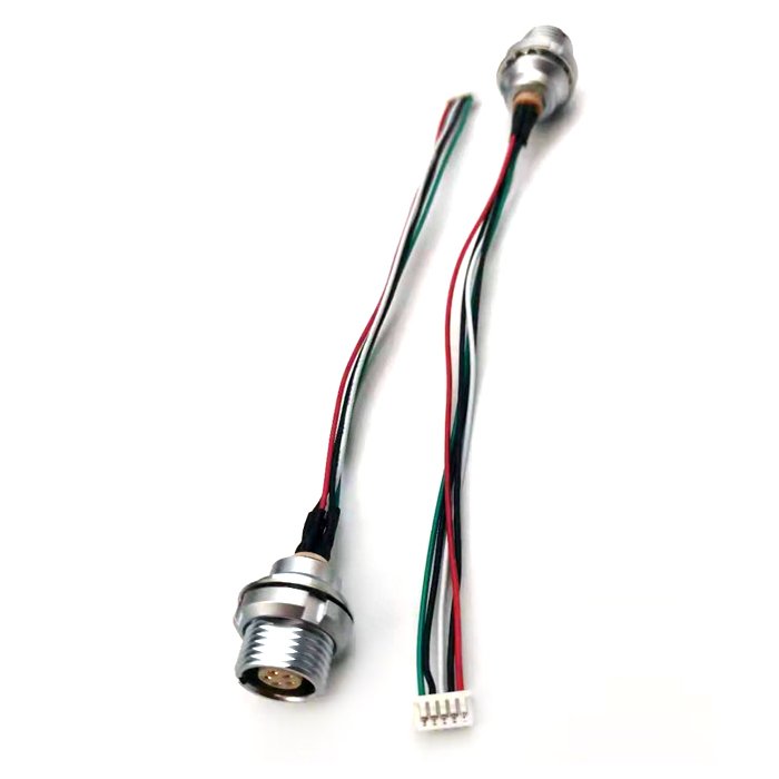 CE Circular plug socket self locking push pull connector FGG/EGG 0B 1B connector cable assembly