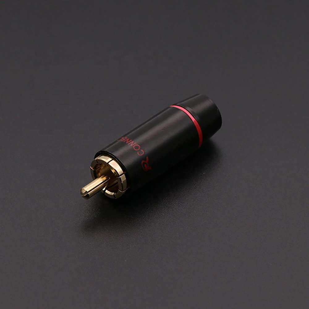 RCA cable Connector Audio HIFI parts RCA male plug Terminals AV Connector Support 8.5mm Cable