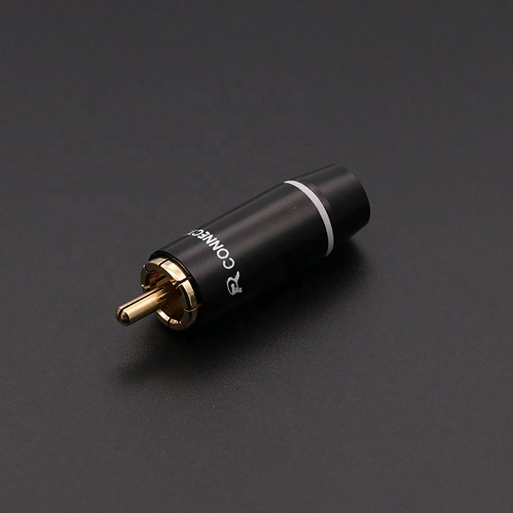 RCA cable Connector Audio HIFI parts RCA male plug Terminals AV Connector Support 8.5mm Cable