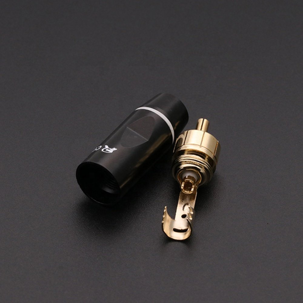 RCA cable Connector Audio HIFI parts RCA male plug Terminals AV Connector Support 8.5mm Cable