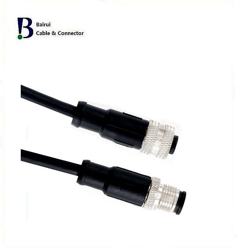 Circular Sensor M12 4 Position A-Coded Female to Pigtail Cable Assemblies Waterproof IP67 For Industrial Automation Signals