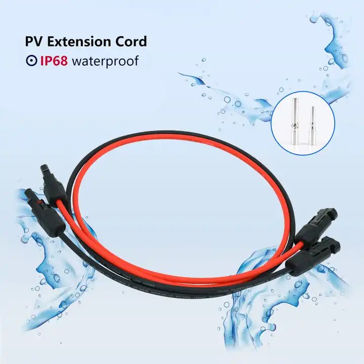 4MM 6MM Solar Pv Cable XT30 XT60 XT90 Male Plug Adapter Connector new energy cable for power station