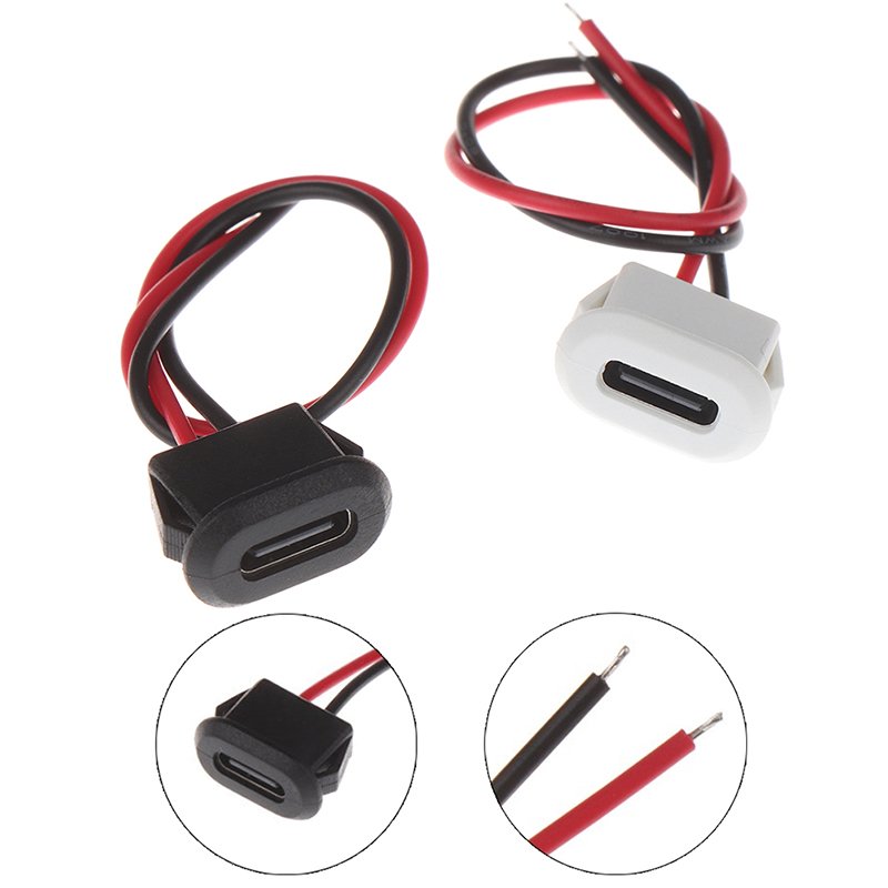 USB Type C Connector Type-C With card buckle Female 3A High Current Fast Charging Jack Port USB-C Charger Plug Socket