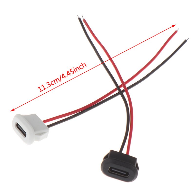 USB Type C Connector Type-C With card buckle Female 3A High Current Fast Charging Jack Port USB-C Charger Plug Socket