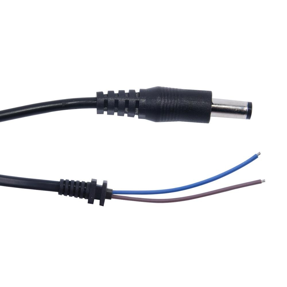DC Jack Power Male Cable with Open Wire 12V Plug DC Adapter Cable 5.5*2.1mm Connector for CCTV Camera