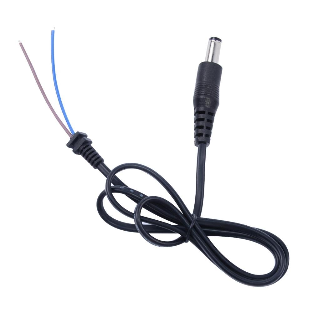DC Jack Power Male Cable with Open Wire 12V Plug DC Adapter Cable 5.5*2.1mm Connector for CCTV Camera