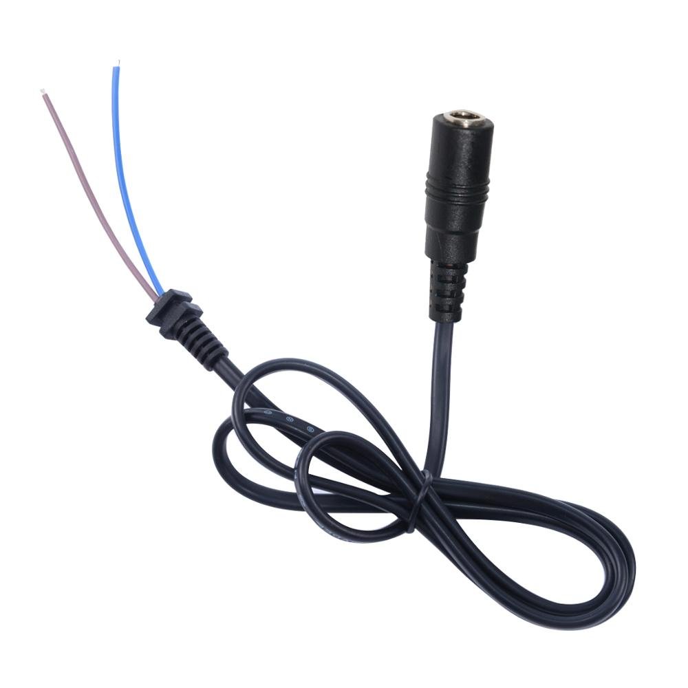 DC Jack Power Male Cable with Open Wire 12V Plug DC Adapter Cable 5.5*2.1mm Connector for CCTV Camera