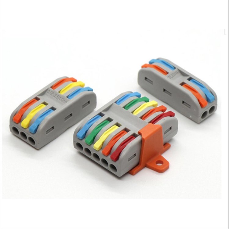 SPL 2 3 Way Fast Connectors Wholesale Fire Resistant 222 223 PUSH IN Universal Cable Wire Connector