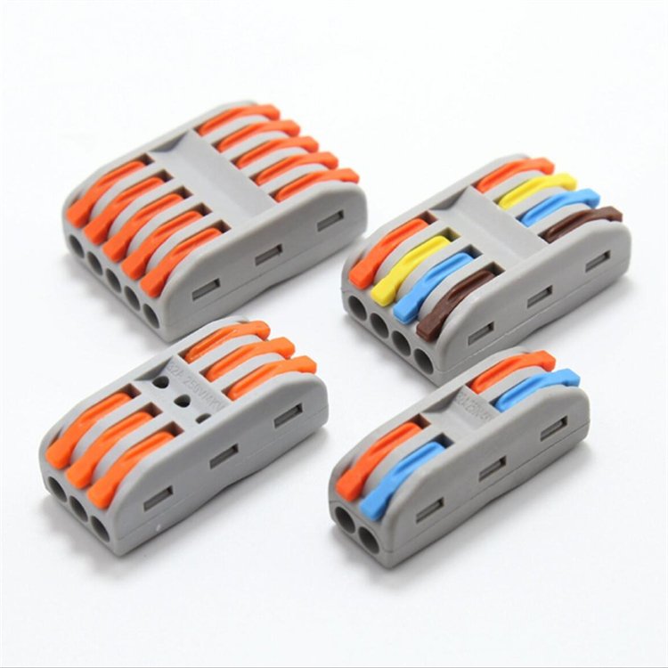 SPL 2 3 Way Fast Connectors Wholesale Fire Resistant 222 223 PUSH IN Universal Cable Wire Connector