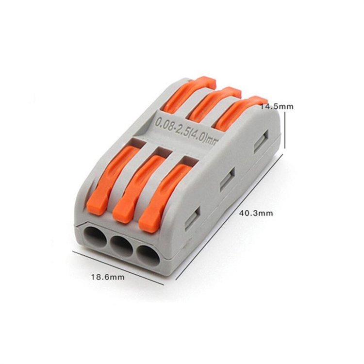 SPL 2 3 Way Fast Connectors Wholesale Fire Resistant 222 223 PUSH IN Universal Cable Wire Connector