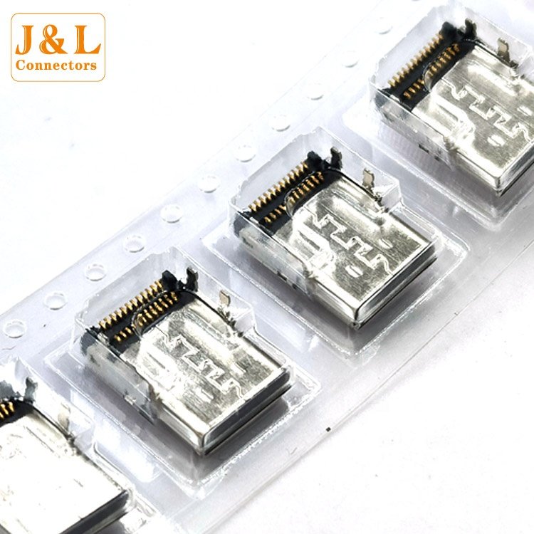 Type-C USB 3.1PE-C Female Connector Vertical Type Plug 24Pin USB Socket 3.1 Plug Connector