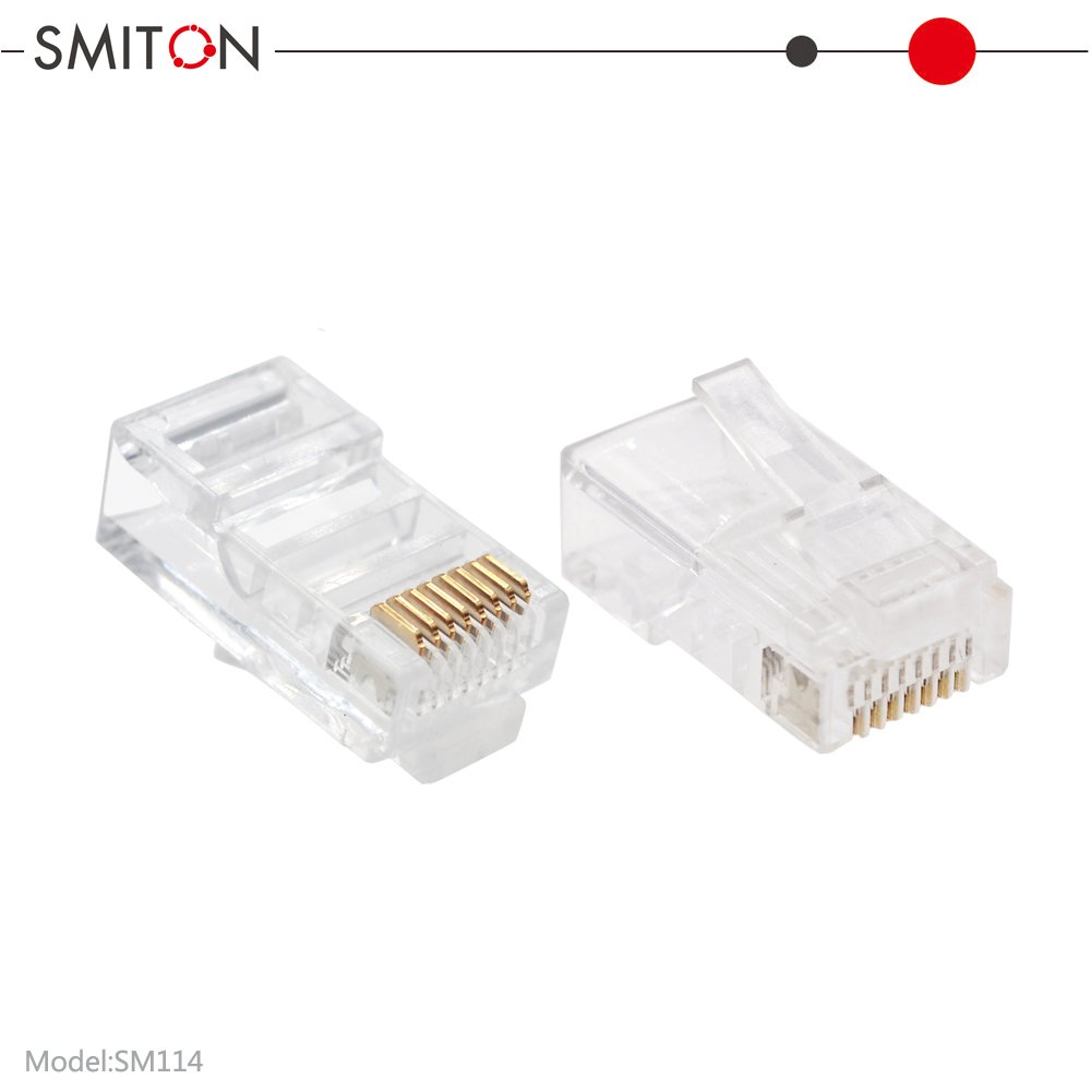 Factory Price Internet Cable Connecting Plug 8P8C Crystal UTP Cat5e RJ45 Connector