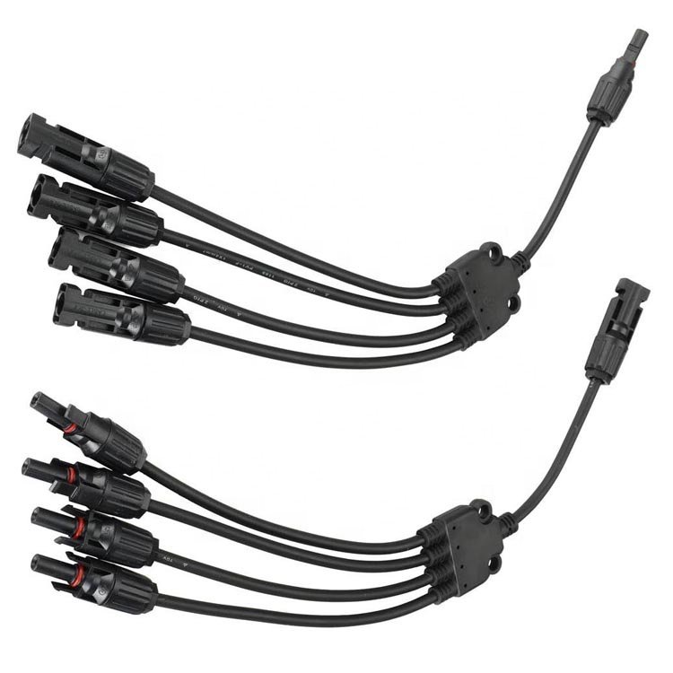 Chinese factory 1000V DC Male Female PV Connector IP67 Waterproof Y Branch Solar Cable Connector For PV Panel System