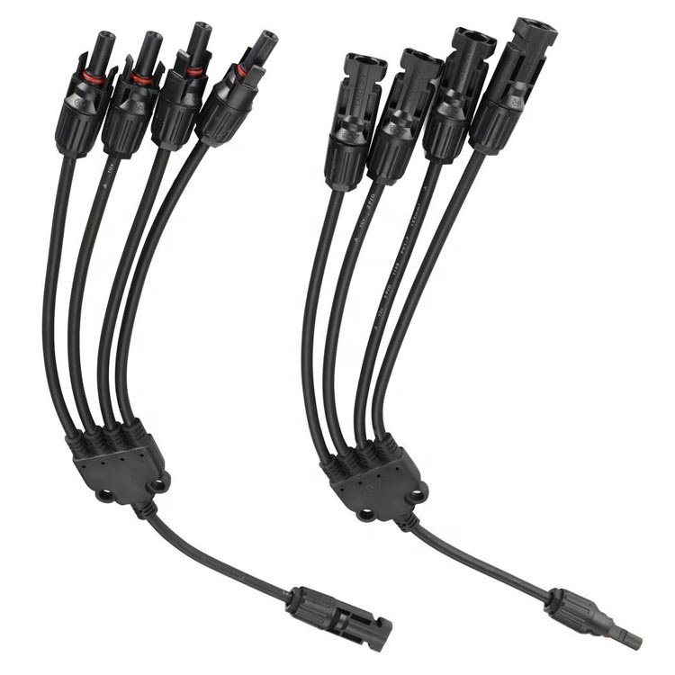 Chinese factory 1000V DC Male Female PV Connector IP67 Waterproof Y Branch Solar Cable Connector For PV Panel System