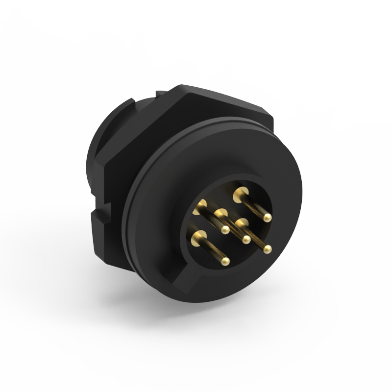 B Size 5PIN Front Lock PCB Type Waterproof Connector-5A