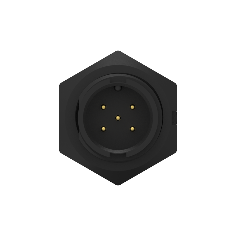 B Size 5PIN Front Lock PCB Type Waterproof Connector-5A