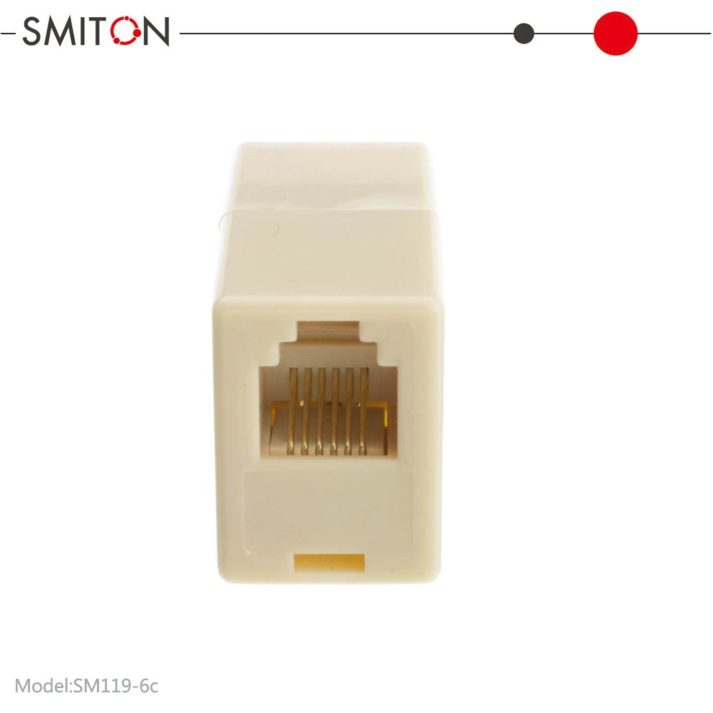 RJ11 RJ12 Phone Line Cable Coupler Female To Female Connector 6P6C Single
