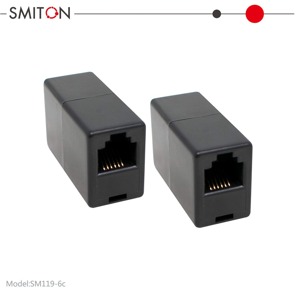 RJ11 RJ12 Phone Line Cable Coupler Female To Female Connector 6P6C Single