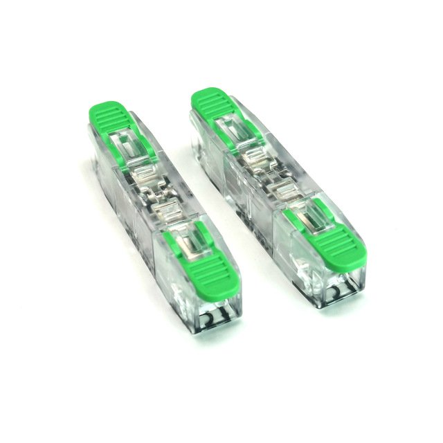 1 in and 1 out Quick Electrical Wire Connector Terminals Connection Block Wiring Cable With Lever