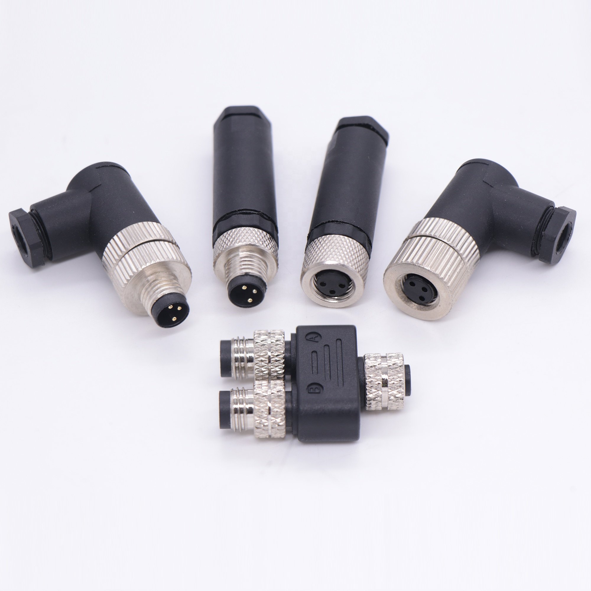 Threaded connector M8 connector H4E6F6 circular metal waterproof connector aviation socket