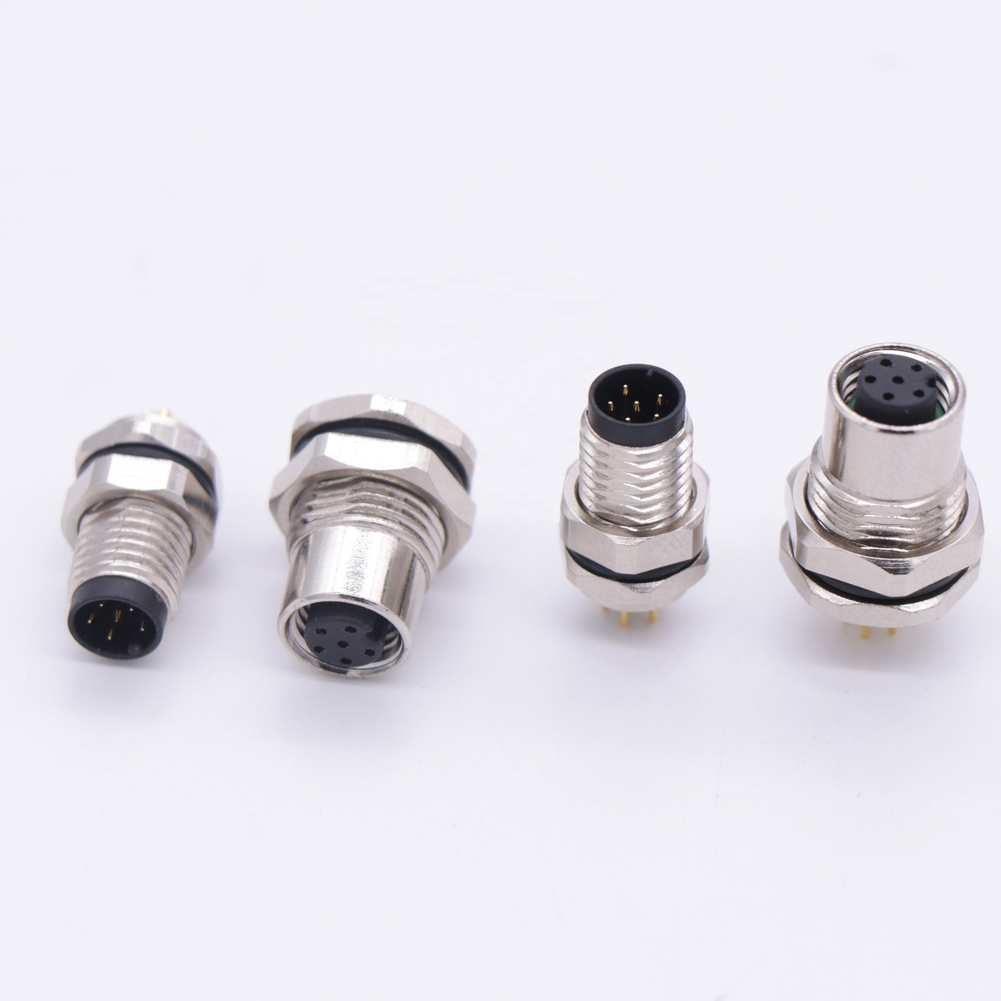 Threaded connector M8 connector H4E6F6 circular metal waterproof connector aviation socket