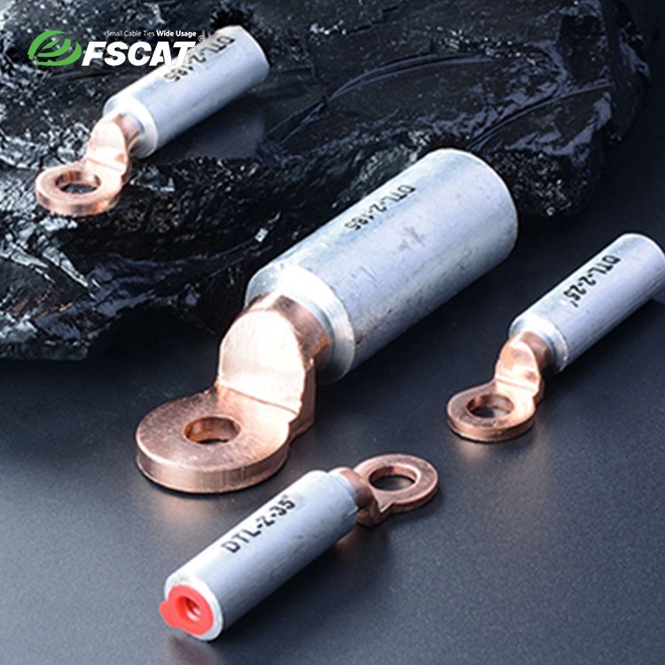 High Tensile Strength Brass Terminal Lug Good Electrical Conductivity ROHS Certified Copper Automotive Cable Connector Cable Lug