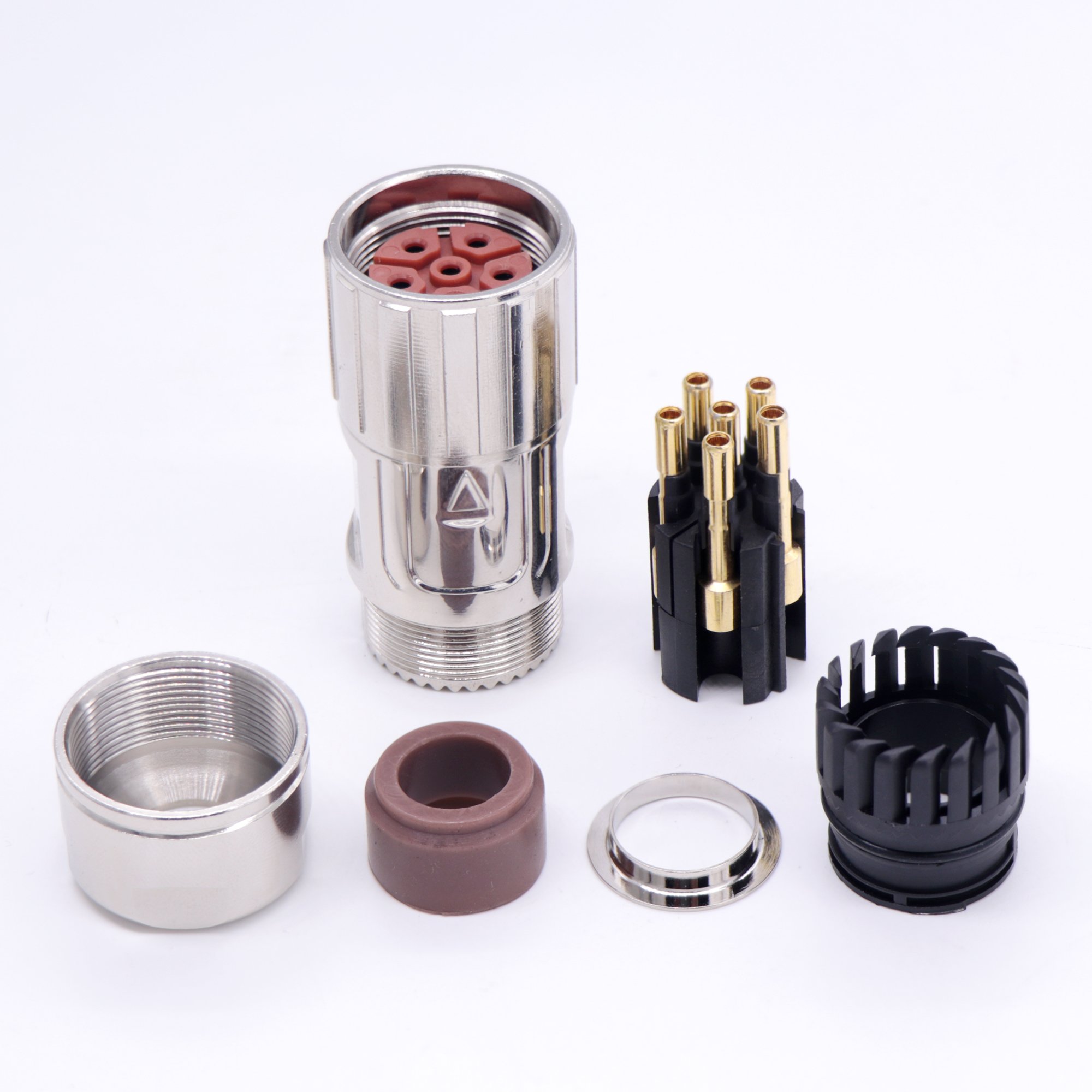 M23 cable connector for factory automation sensor/actuator box connectors
