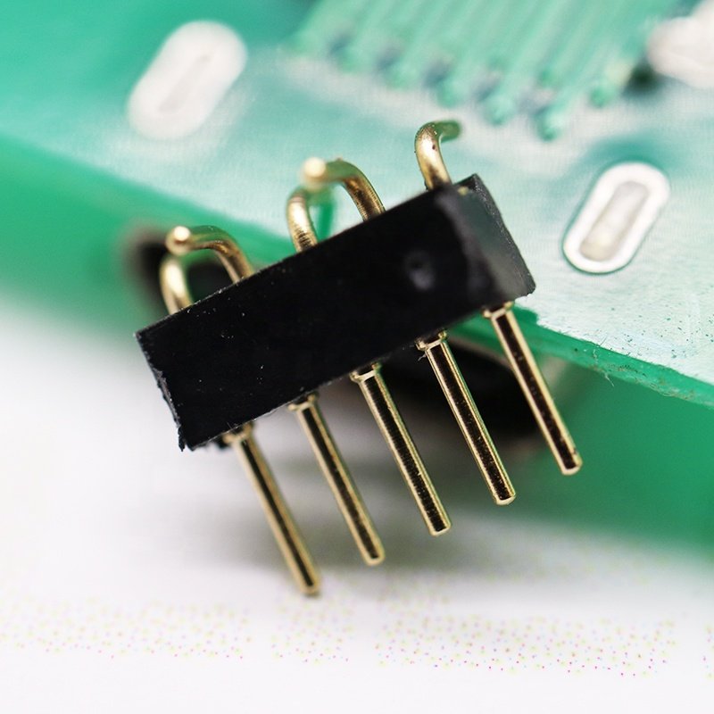 Free sample circular screwless waterproof 1.27mm pitch 02-50pin height 1.9mm 2,2mm machined pin header industrial connector