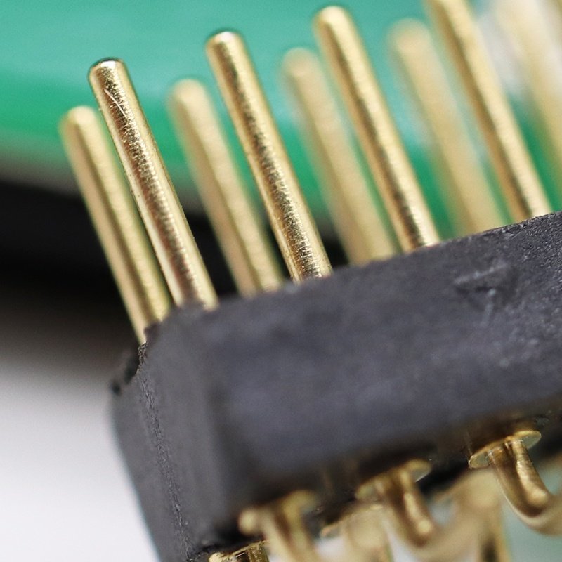 Free sample circular screwless waterproof 1.27mm pitch 02-50pin height 1.9mm 2,2mm machined pin header industrial connector