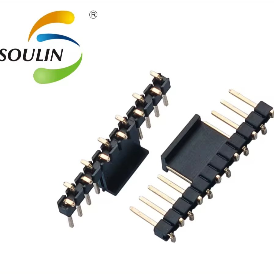 Soulin 1.27mm Spacing Single Row SMT Pin Header 10 12 14 18 20 Pins Connector for Weed Trimmer Circuit Boards