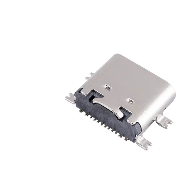 USB Type C 16-Pin Female Socket Connector Horizontal SMT PCB Mount Receptacle Charging Port Connector
