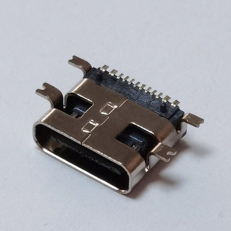 USB Type C 16-Pin Female Socket Connector Horizontal SMT PCB Mount Receptacle Charging Port Connector