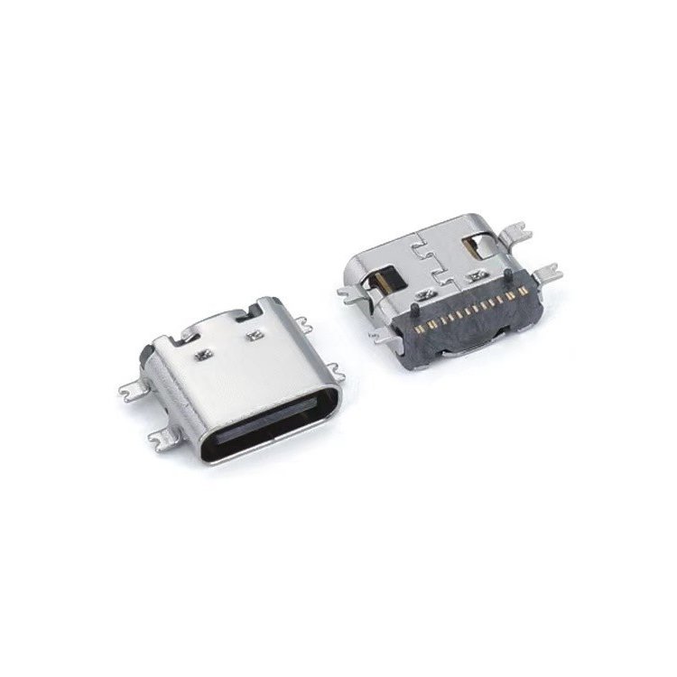 USB Type C 16-Pin Female Socket Connector Horizontal SMT PCB Mount Receptacle Charging Port Connector