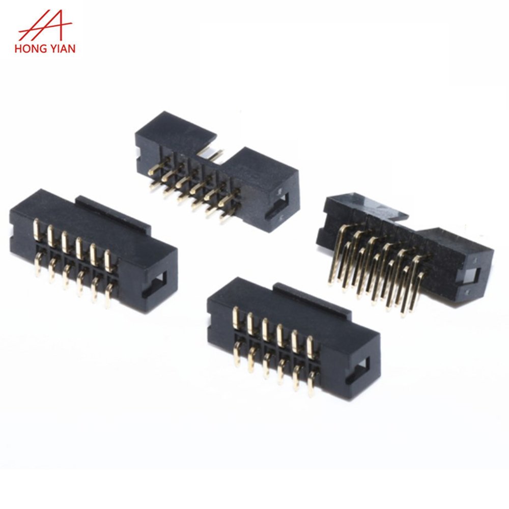 2.0 2.54 mm Pitch 1.27 Box Header IDC Socket PCB Connectors SMT Straight 2*20 2*8 pin Male Electrical Connector