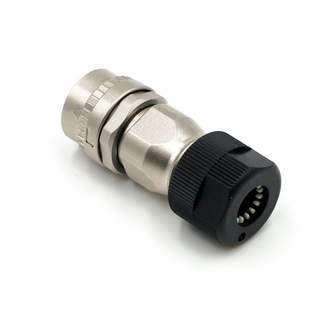 LECHUAN One-Touch Locking Style Small Sized CM10-SP10S-M D6 Metal Straight Round Circular Connectors