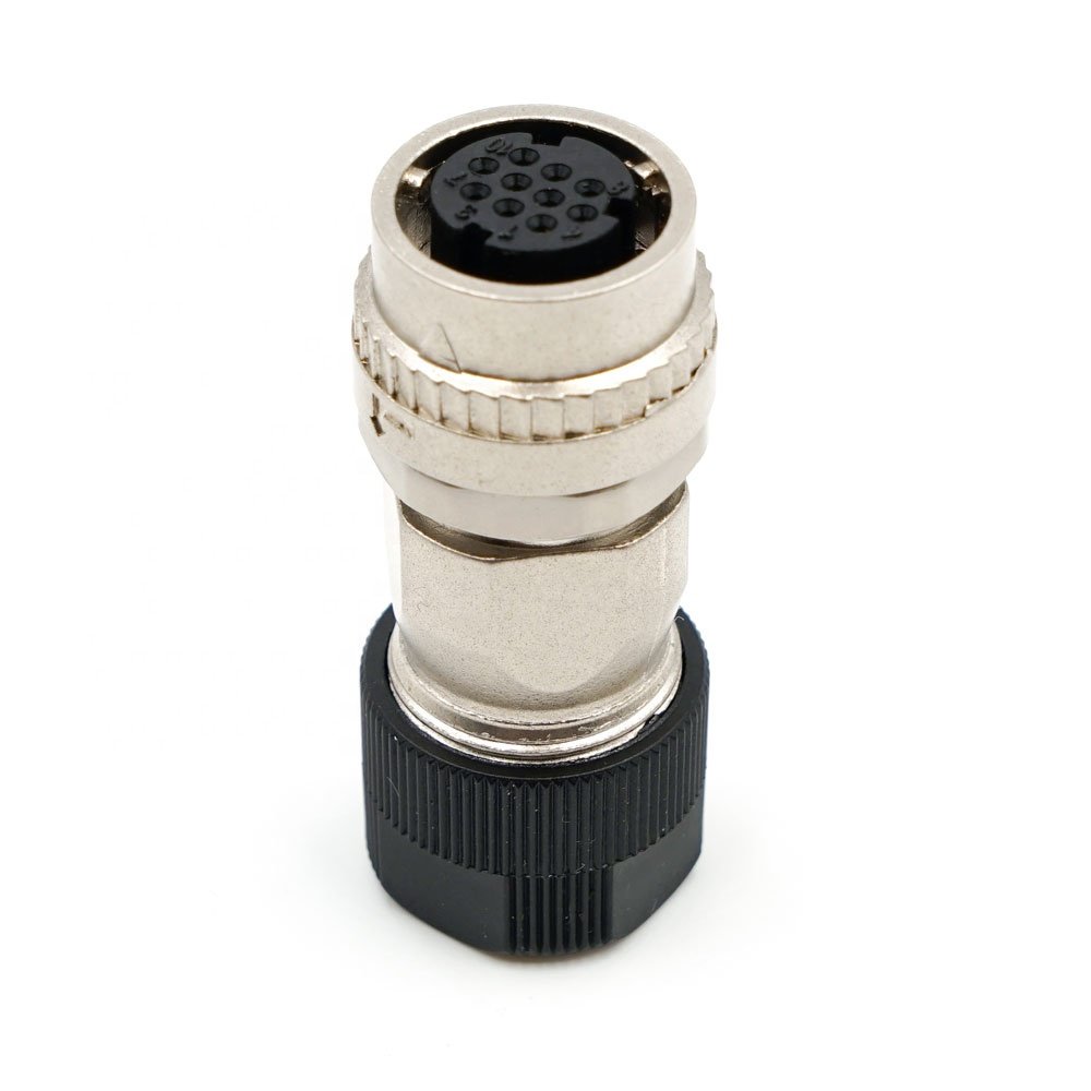 LECHUAN One-Touch Locking Style Small Sized CM10-SP10S-M D6 Metal Straight Round Circular Connectors
