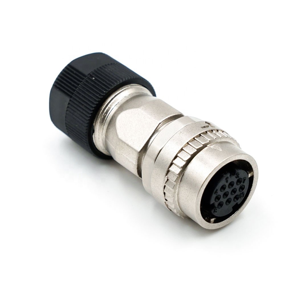 LECHUAN One-Touch Locking Style Small Sized CM10-SP10S-M D6 Metal Straight Round Circular Connectors