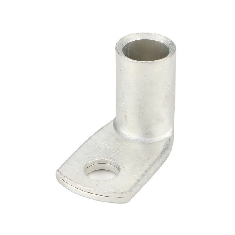 L shape Tinned Copper Cable Lugs 90 Degree Bent Battery Lugs Heavy Duty Wire Lugs Ring Terminal Cable Ends Terminal Connectors
