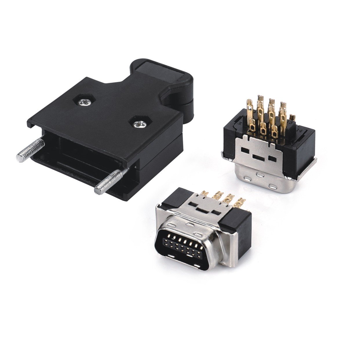 FCN 40P female solder lateral outlet assembly connector,A6CON1 connector