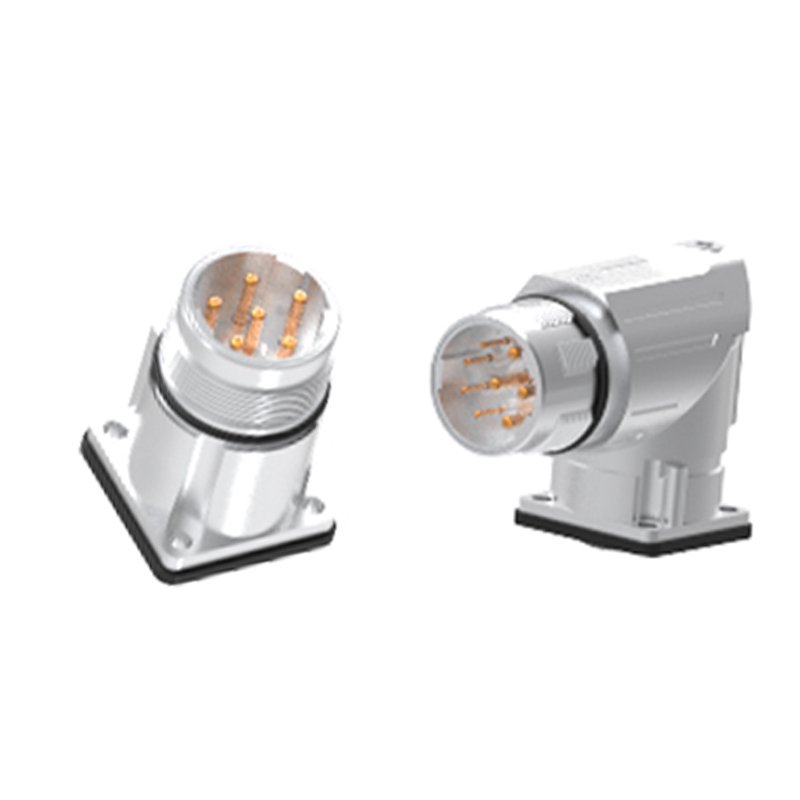 Waterproof Ip67 6p/8p Signal Rear Panel Mount Solder M23 Circular Connector Attachmentscrew For Automation