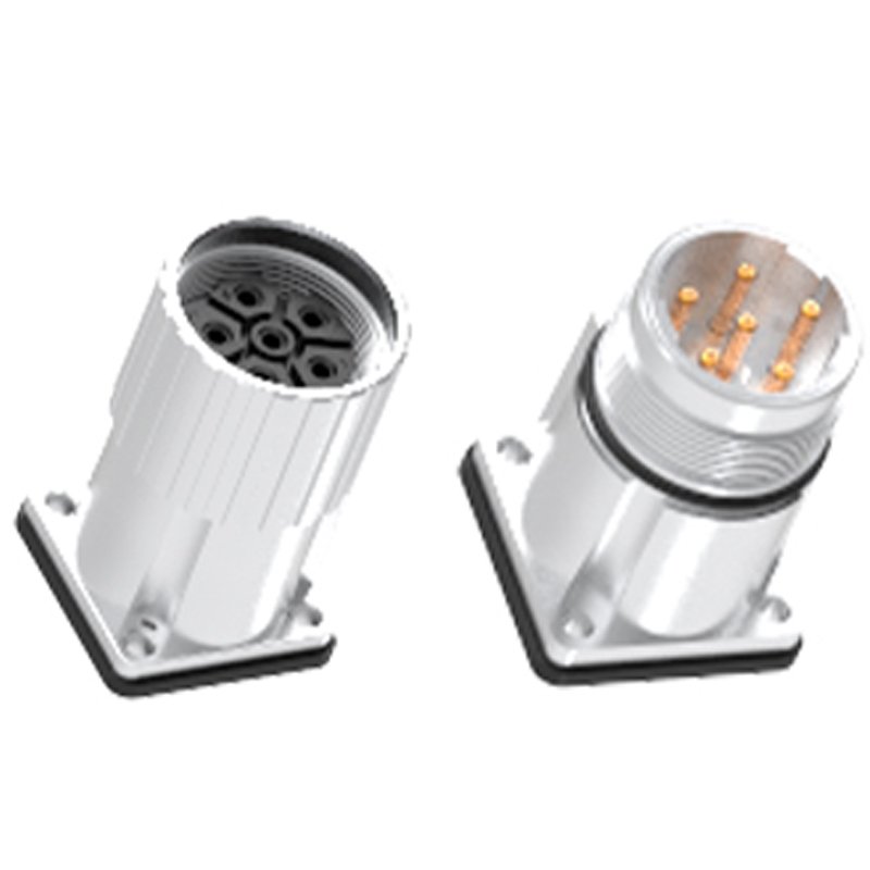 Waterproof Ip67 6p/8p Signal Rear Panel Mount Solder M23 Circular Connector Attachmentscrew For Automation