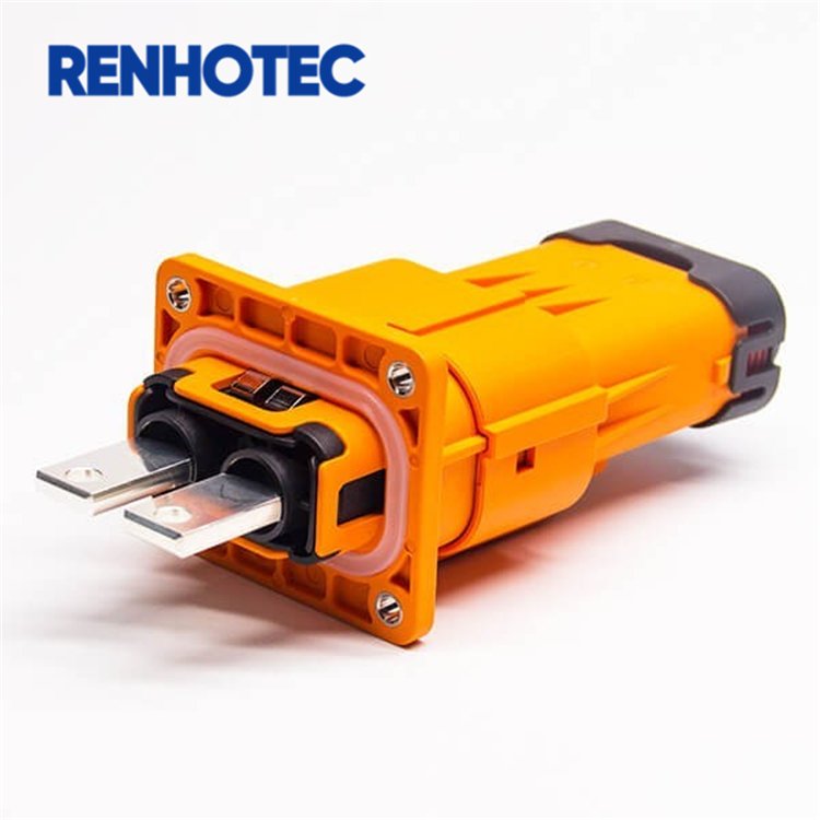 New Energy Straight 8mm Plug Hvil Connector 200 Interlock 400a Electric Vehicle High voltage Power Harnesses And Signal Connect