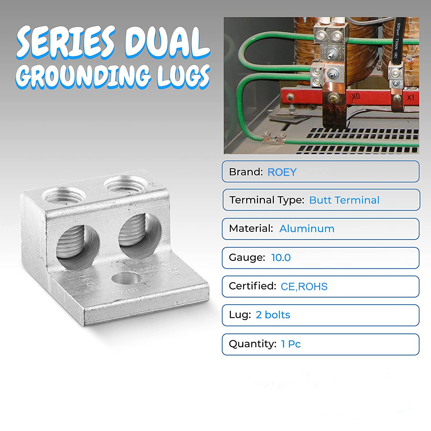 600MCM-2AWG Aluminum Mechanical Wire Lugs/Electrical Terminal Lug Connectors