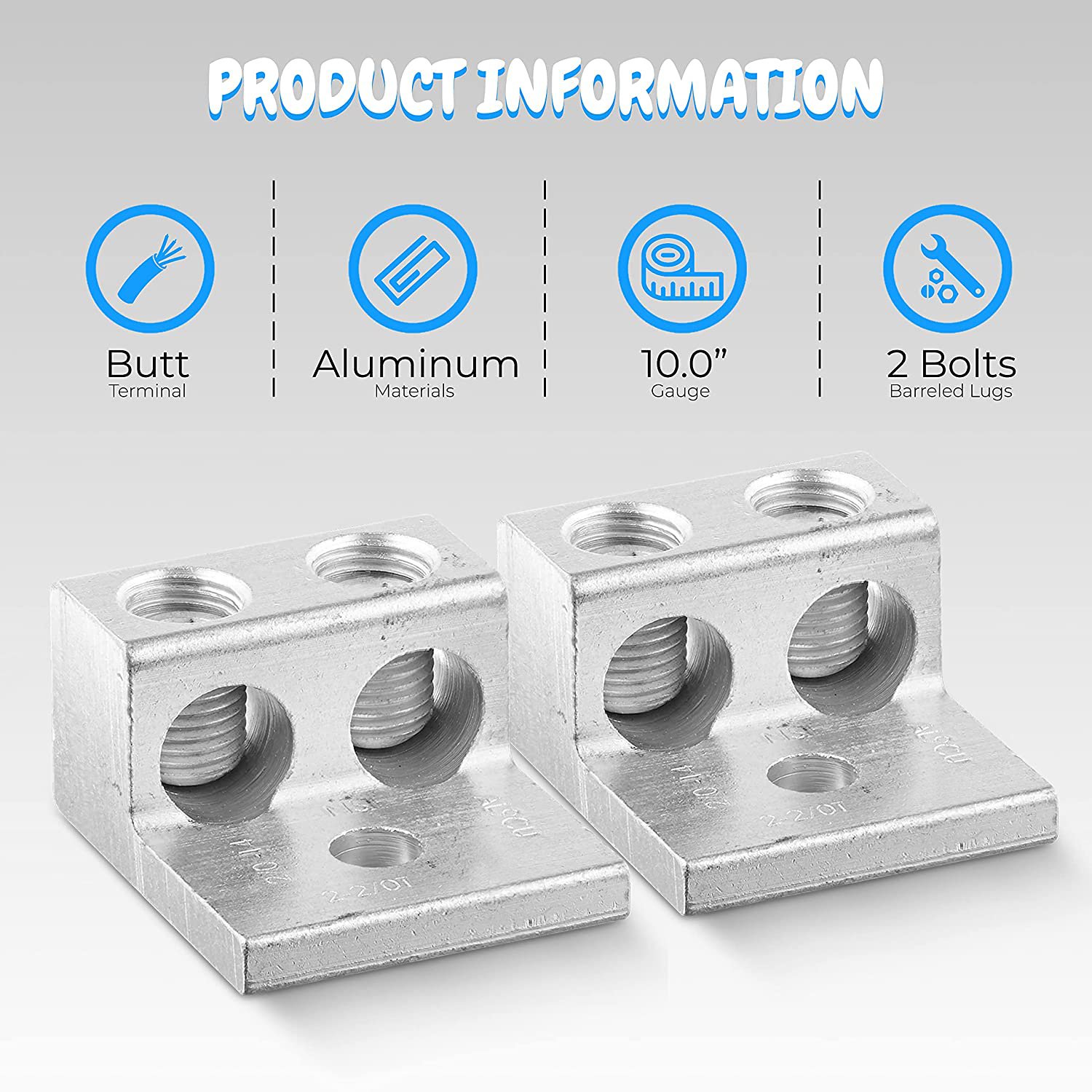 600MCM-2AWG Aluminum Mechanical Wire Lugs/Electrical Terminal Lug Connectors