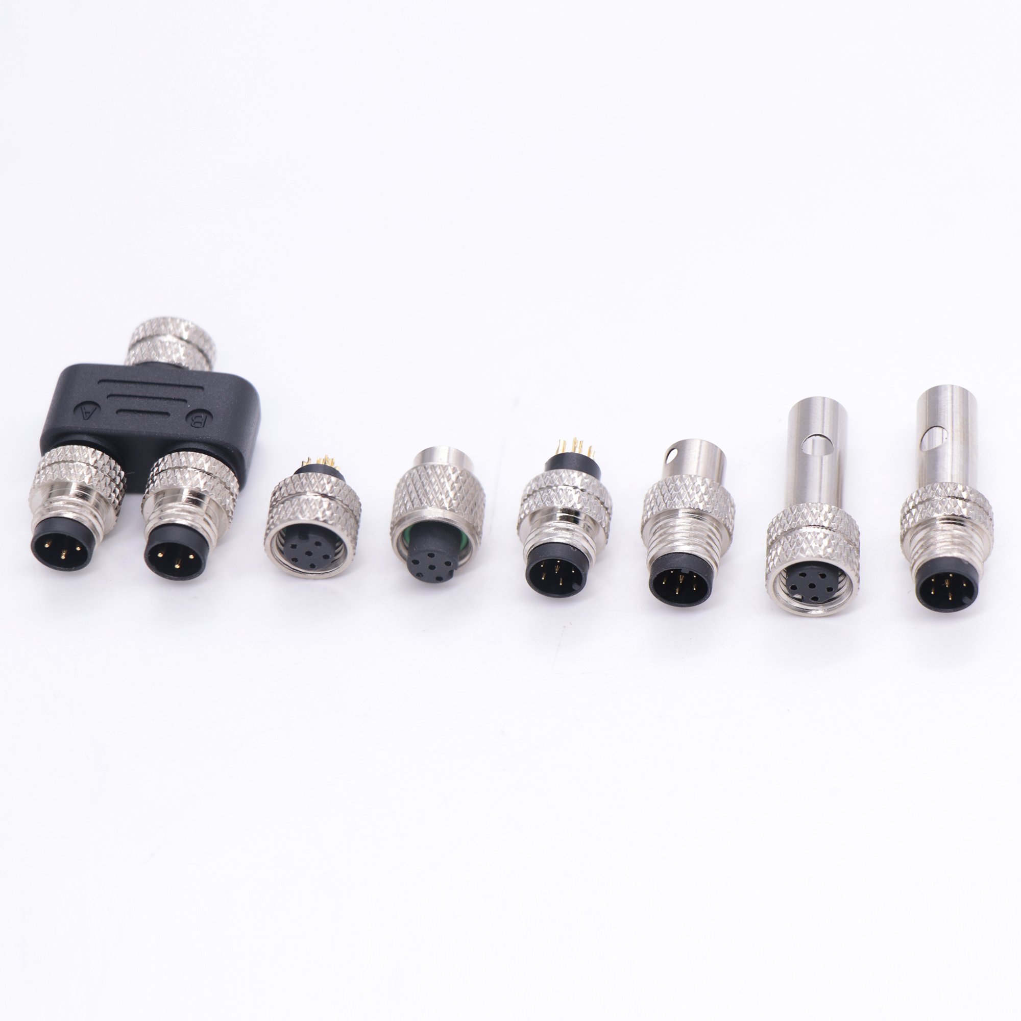 M8 connector manufacturer 3-pin 4-pin 5-pin 6-pin 8-pin threaded waterproof connector