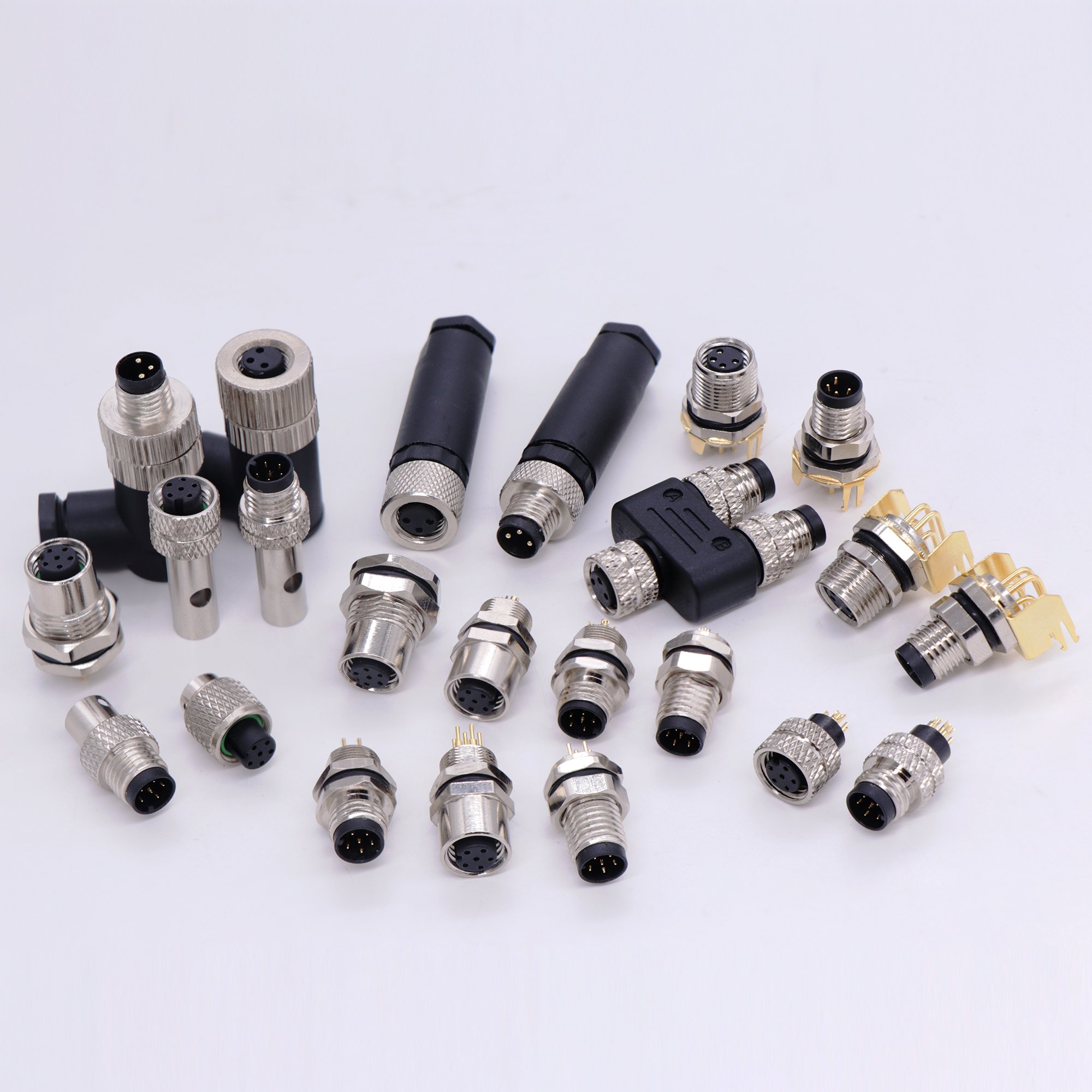 M8 connector manufacturer 3-pin 4-pin 5-pin 6-pin 8-pin threaded waterproof connector