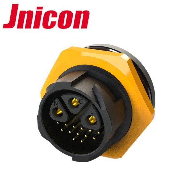 Jnicon Customized M25 3+13 pin electrical IP67 power and signal cable connector with field assembly type