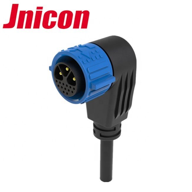Jnicon Customized M25 3+13 pin electrical IP67 power and signal cable connector with field assembly type