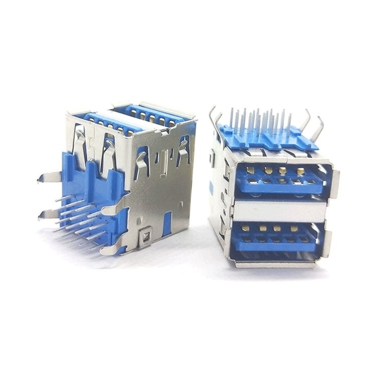 Typc C 16 Pin USB C Connector Female SMD 2.0 A Type Receptacle Socket SMT double Female Connector vertical type usb connector